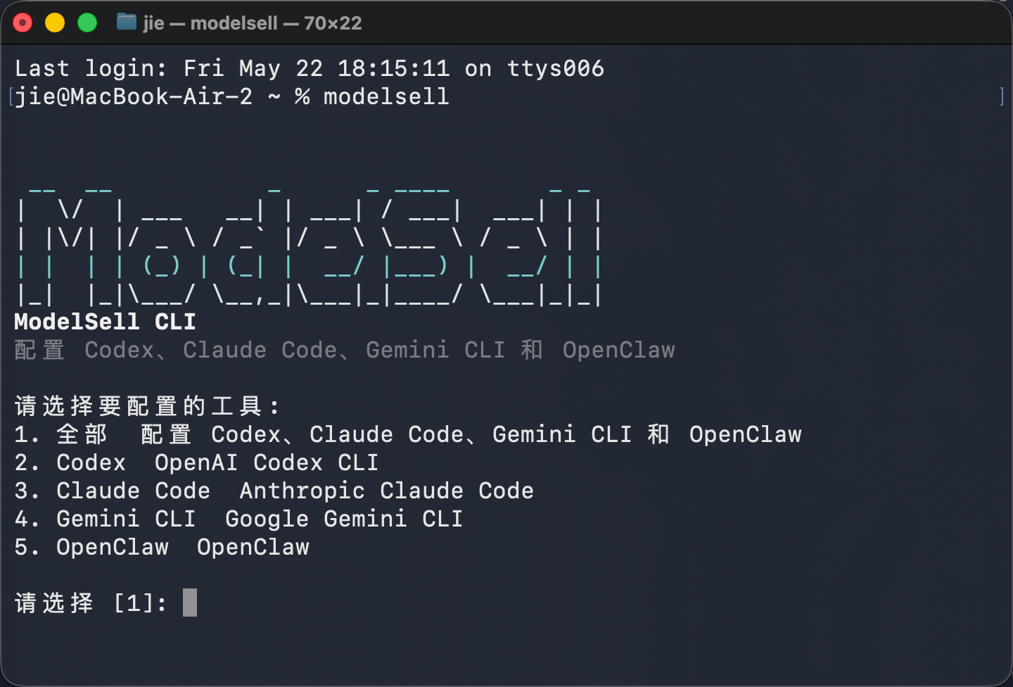 modelsell-cli
